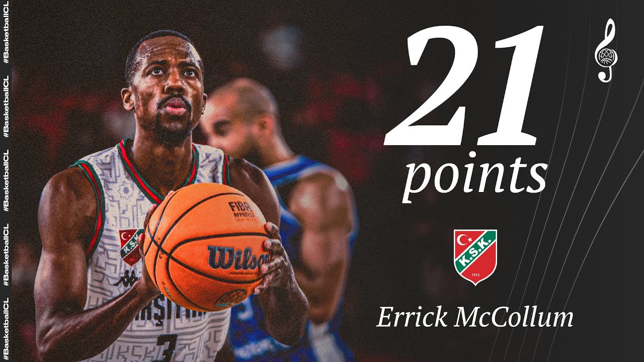 Errick McCollum (21 PTS) | Player Highlights | KSK v SQBB | #BasketballCL 2024-25