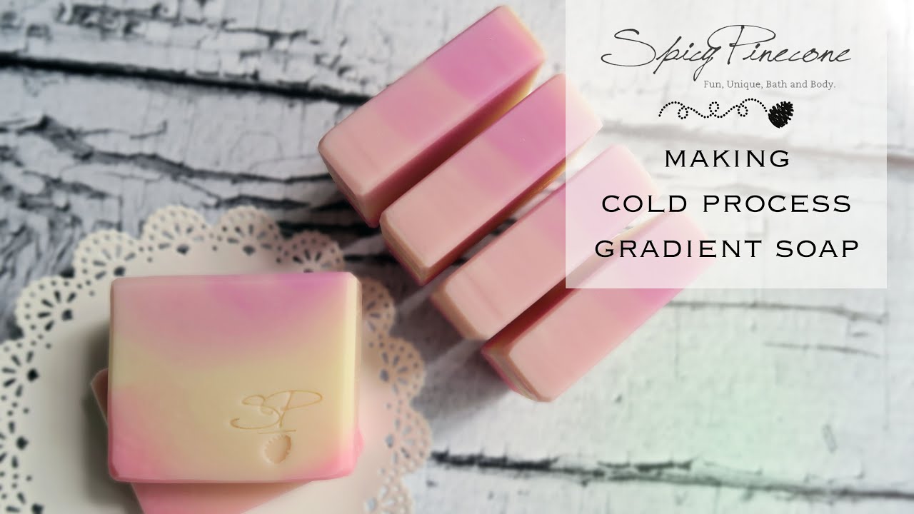 Making Gradient Cold Process Soap - Three Color Cold Process Tilted Tiger Stripe