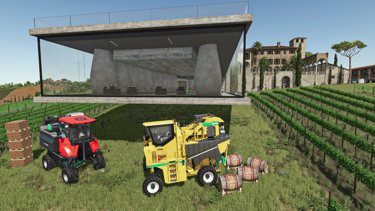 INSANE Wine Factory Transforming Grapes into Wine FULL PROCESS | Farming Simulator 25