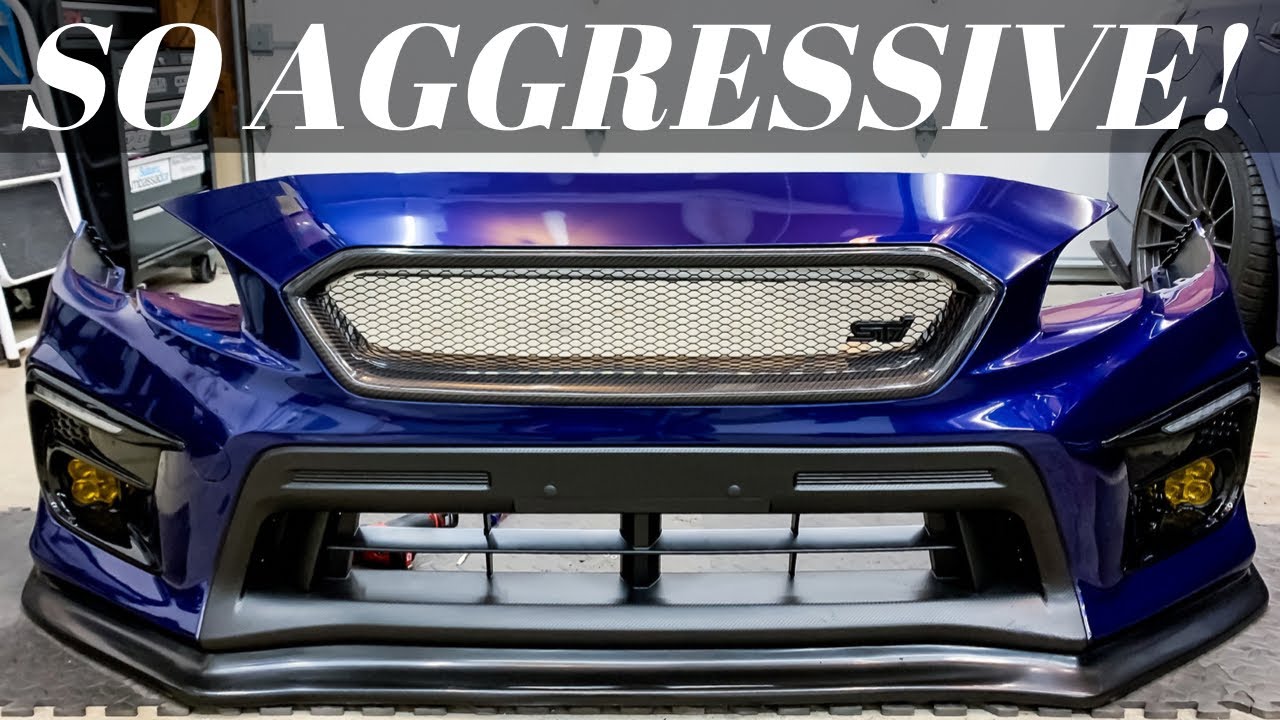 Subaru STI Carbon Fiber Grille Install | IAG v3 AOS Unboxing