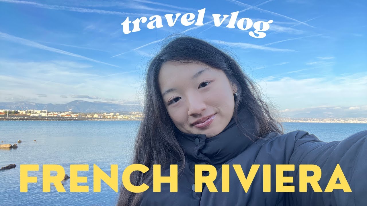 french riviera travel vlog! cute beaches & sunset, making my own perfume, xmas market & local snacks