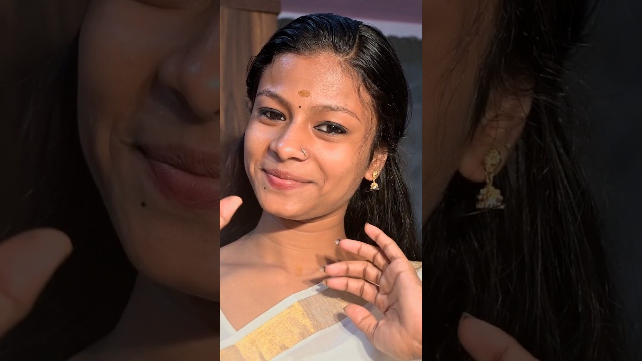 Oru simple traditional makeup look aayalo✨#akhilasvijayan #wayanad #kerala #shorts #traditional