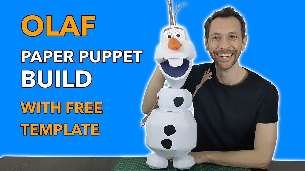 How to make Olaf from Frozen | Paper Craft Hand Puppet