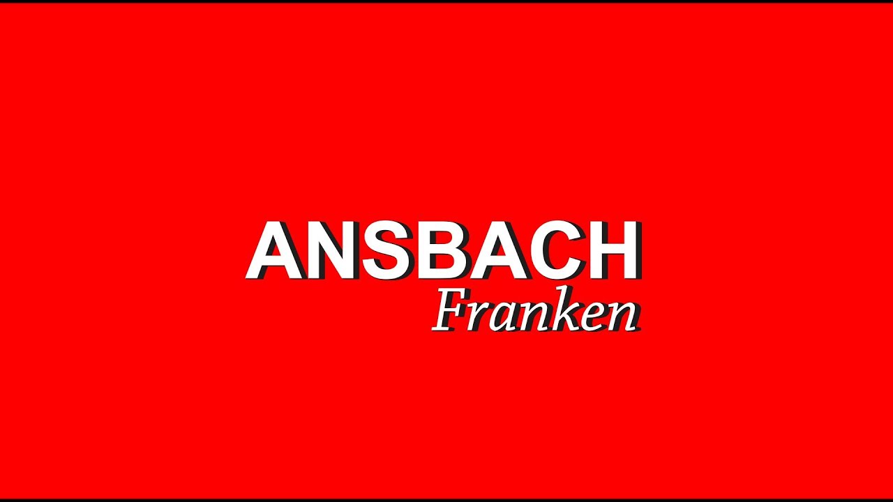 Ansbach (Franken/Bayern) ein Ausflug in Corona-Zeiten 4K