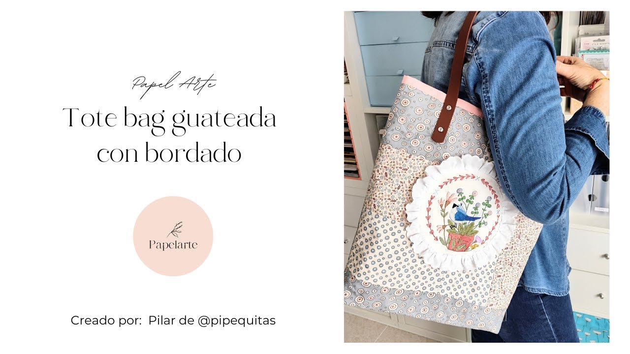 TOTE BAG GUATEADA Y CON BORDADO - El altillo de los duendes, Papelarte