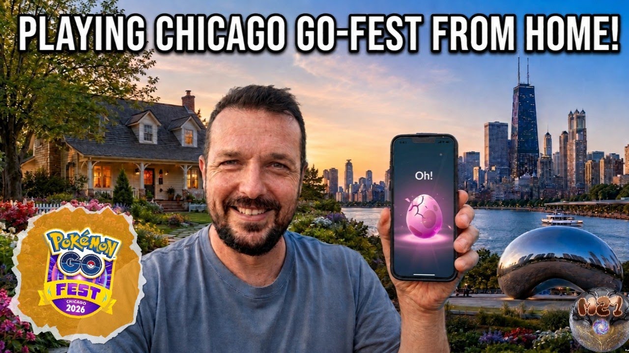 Фестиваль Pok&eacute;mon Go в Чикаго 2026 &mdash; пойман САМЫЙ РЕДКИЙ БЛЕСТЯЩИЙ ПОКЕМОН! Играем дома! Задание ...