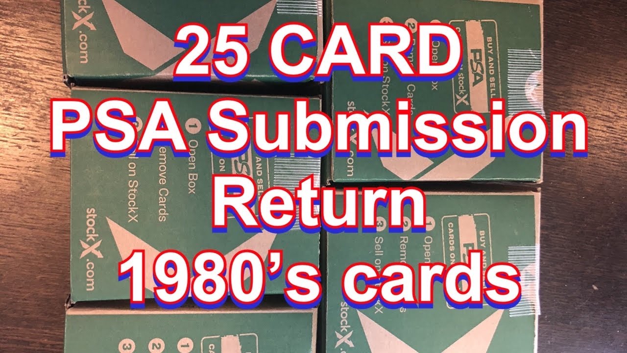 PSA submission return.  Revealing graded 1980’s cards