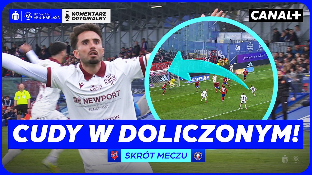 OBRONA CZĘSTOCHOWY W DZIESIĄTKĘ! SZALONA KOŃC&Oacute;WKA PRZY LIMANOWSKIEGO! RAK&Oacute;W - WIDZEW, SKR&Oacute;T MECZU