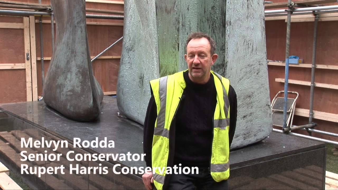 Conservation of Henry Moore's bronze sculpture 'Knife Edge Two Piece' | UK Parliament