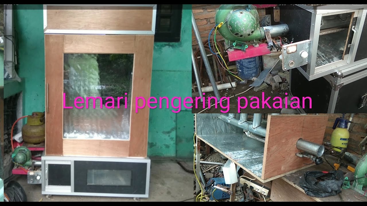 Cara buat lemari pengering pakaian// box dryer clothes DIY
