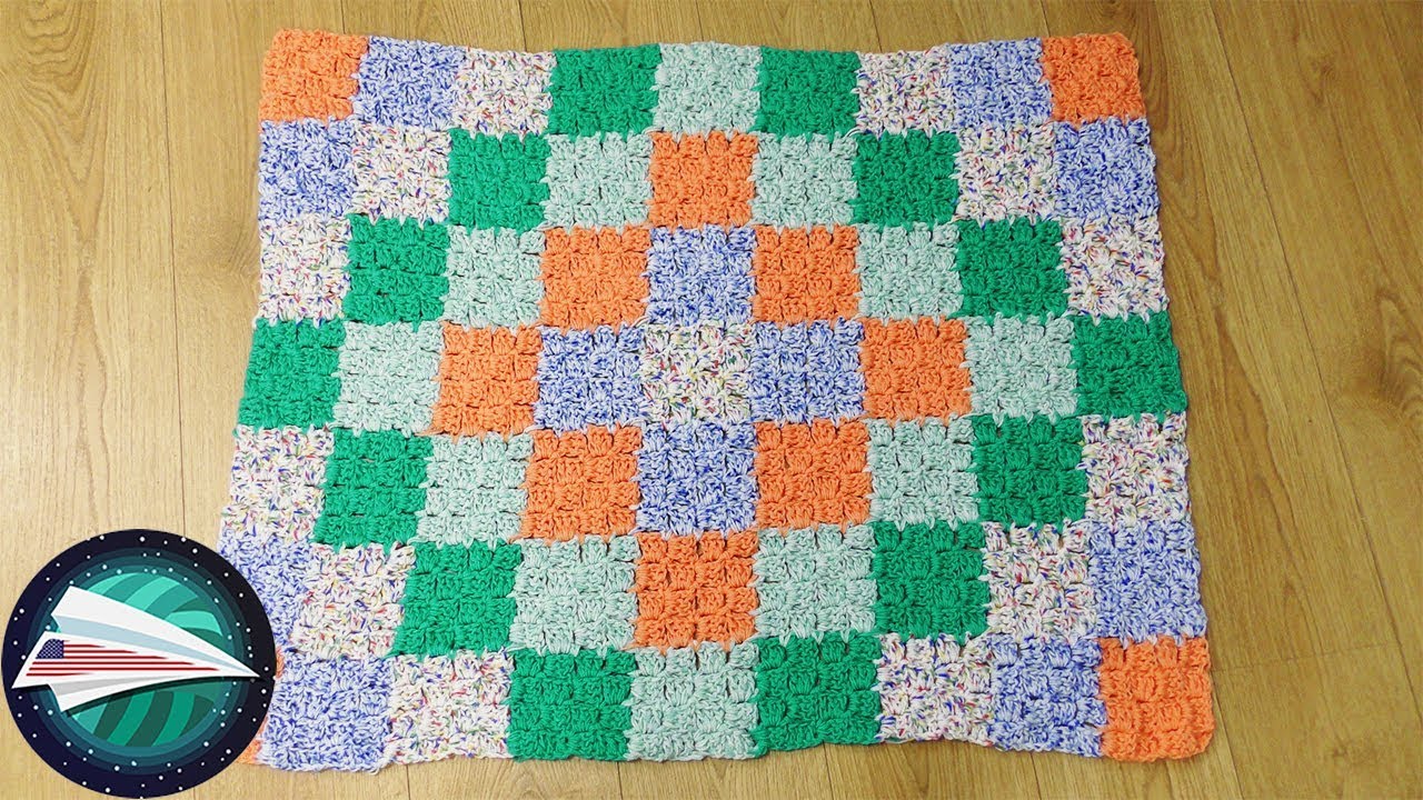 Baby Blanket DIY | Patchwork Blanket | C2C Blanket | Crocheting a Patterned Blanket