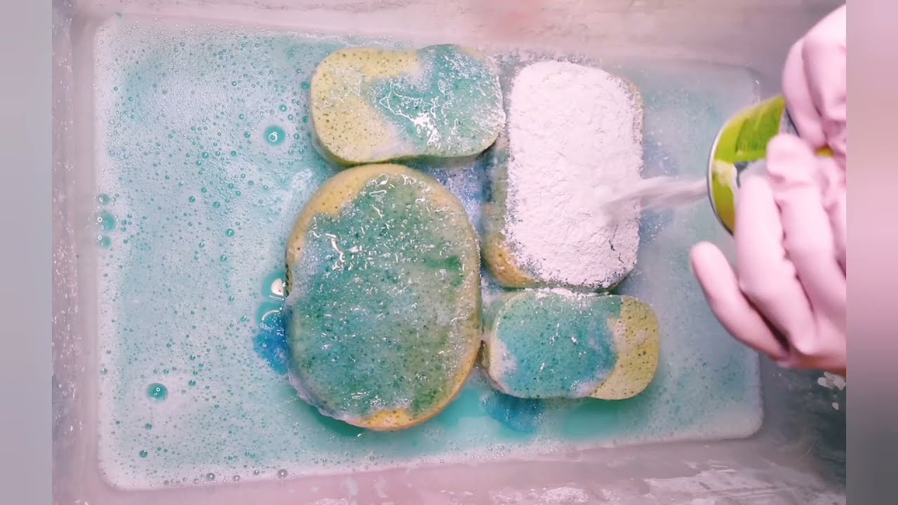 asmr #collabwithnoname paste sponge squeeze with @IslandASMR