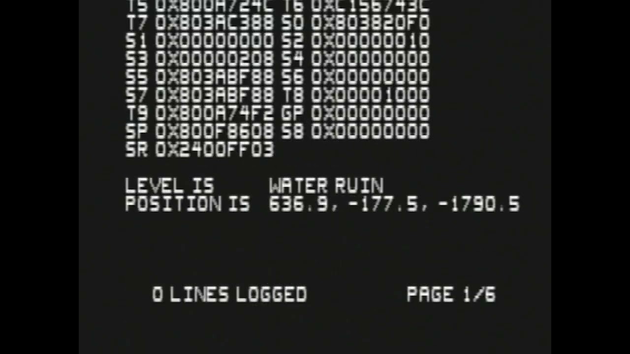 Jet Force Gemini Debug Crash