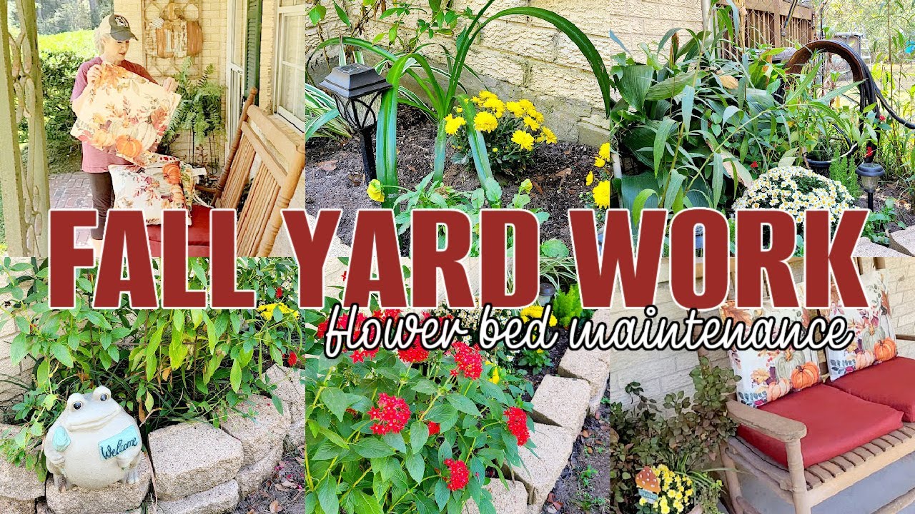 FALL YARD WORK // FLOWER BED MAINTENANCE // ROBIN LANE LOWE