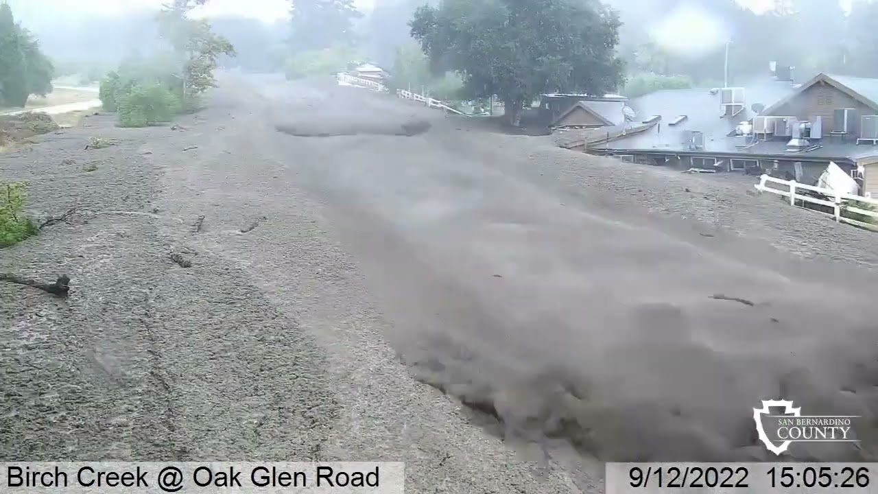 SBCounty OakGlen Debris Flow 09/2022