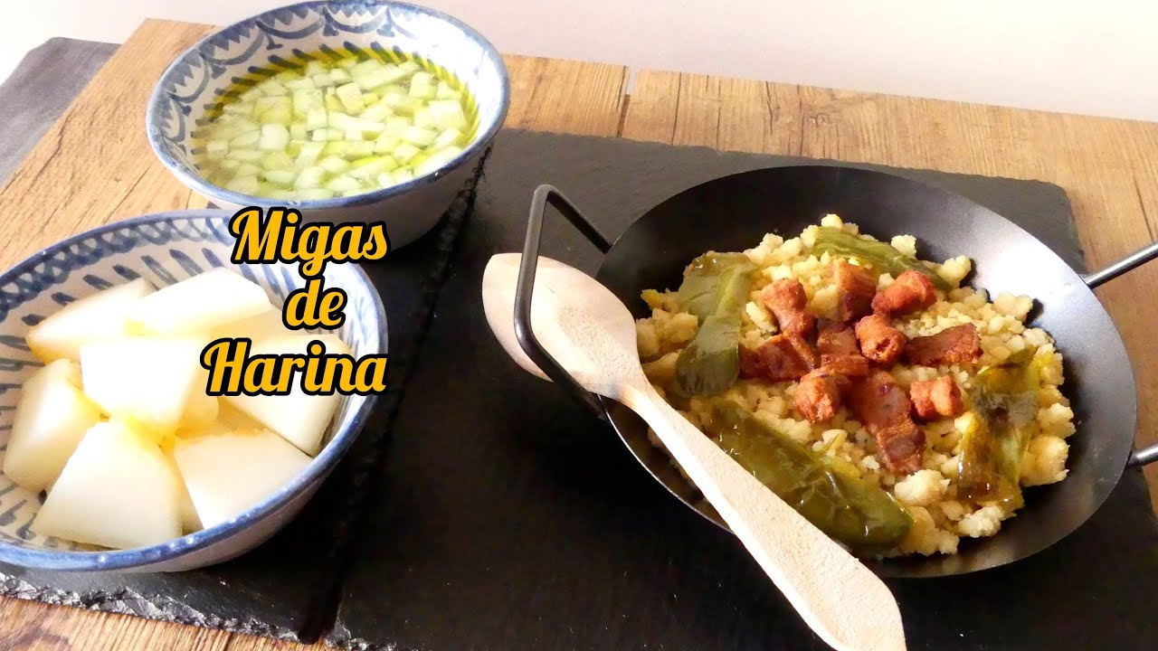 COMO HACER MIGAS DE HARINA Cocina con Guga 🌾🍈🌾🍈
