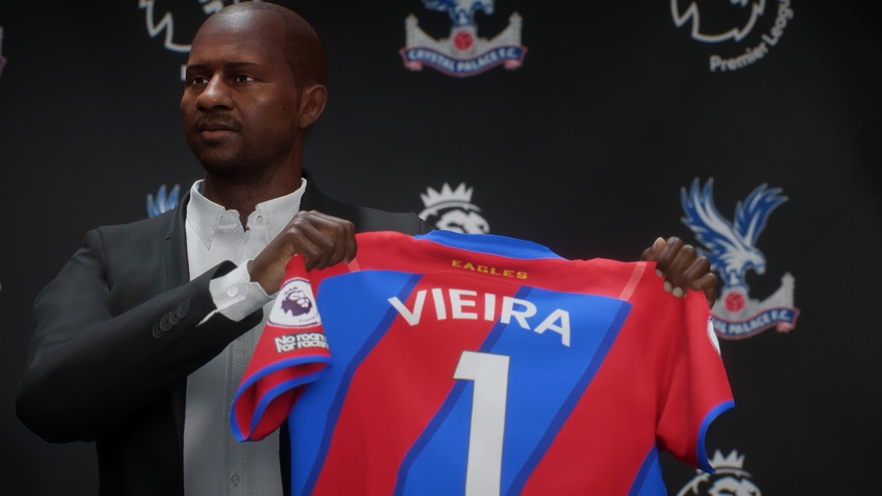 PATRICK VIEIRA FACE FIFA 22 MODO CARRERA CAREER MODE CRYSTAL PALACE LOOKALIKE