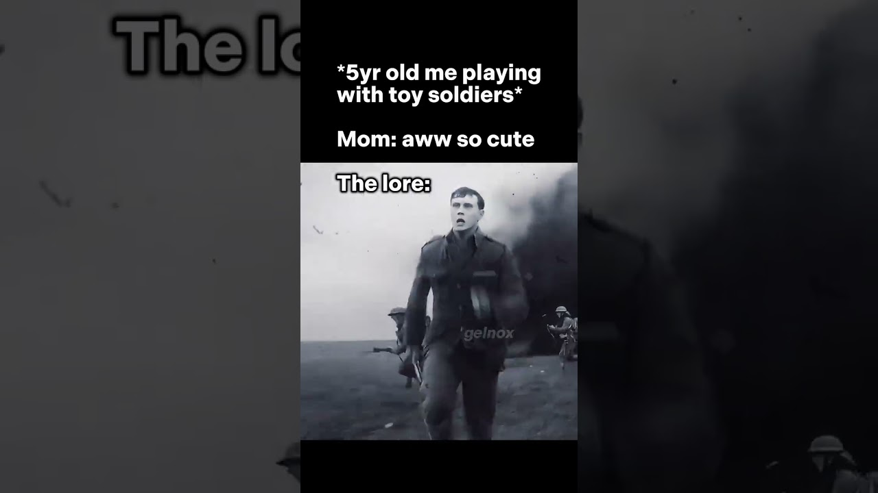 Toy soldier lore war meme