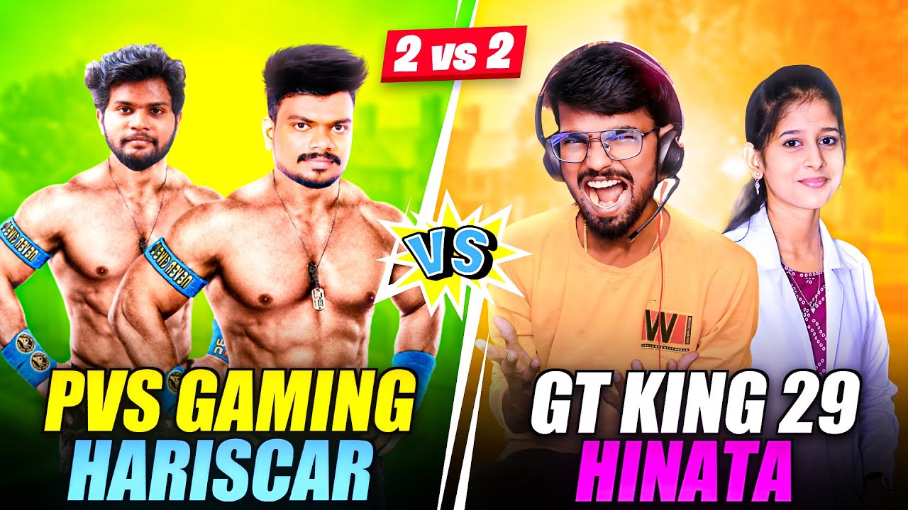 😂 GAMING TAMIZHAN x HINATA vs PVS x HARISCAR PRO Tamilnadu Youtuber| Funny Clash Squad Tips & Tricks