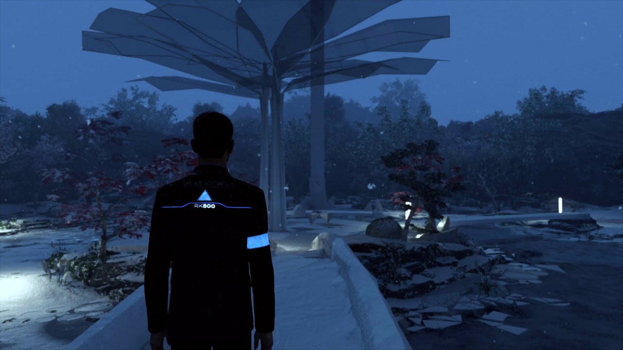 Detroit: Become Human - Zen Garden Winter Ambiance 2 [LOUDER] (water, music, wind)