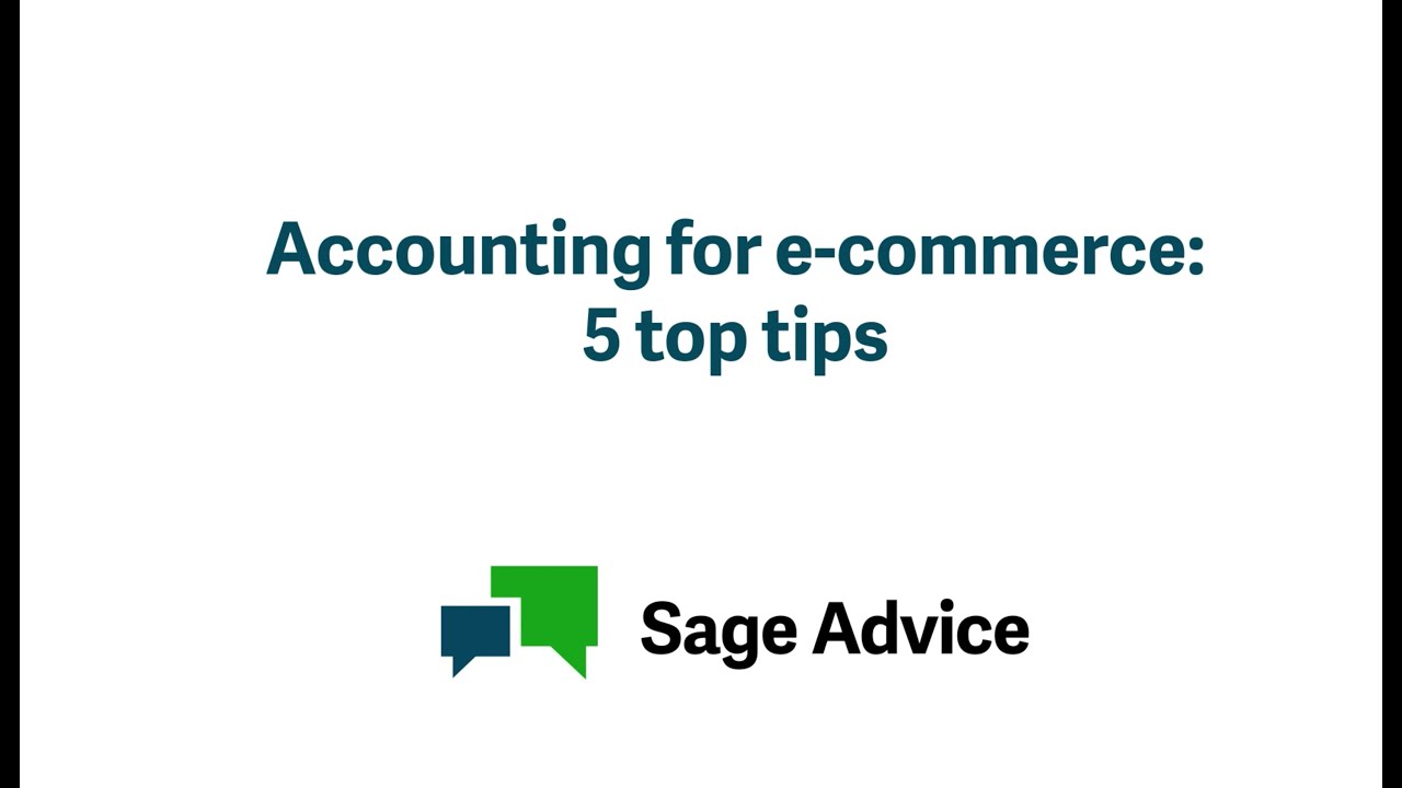 Accounting for ecommerce - 5 top tips