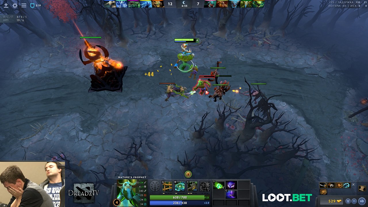 Dread's stream. Dota 2 Nature's Prophet, Night Stalker, Omniknight / 08.07.2017 [2]