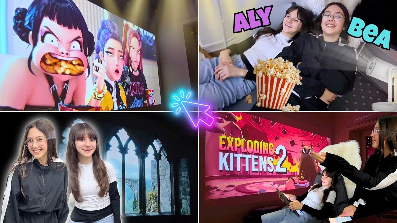 Alyssa e Bea nel multiverso portatile 🎮✨ (con mini PC Bmax e proiettore Etoe Google TV)