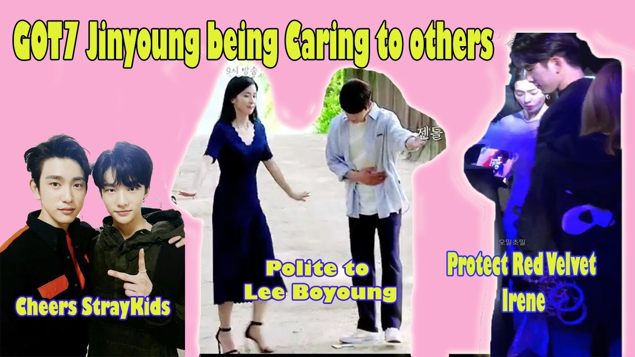 GOT7 Jinyoung being Caring (ft. StrayKids, RV Irene, LeeBoyoung)