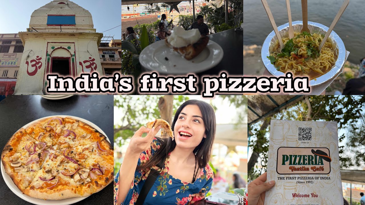 India ka sabse pehla pizza khaya 😄😋|| Sonali Madaan || banaras 