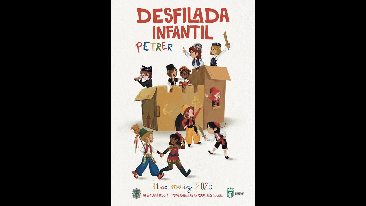 DESFILE INFANTIL DIA 11 DE MAYO A LAS 12 DEL MEDIO DIA DEL 2025, PETREL  ALICANTE