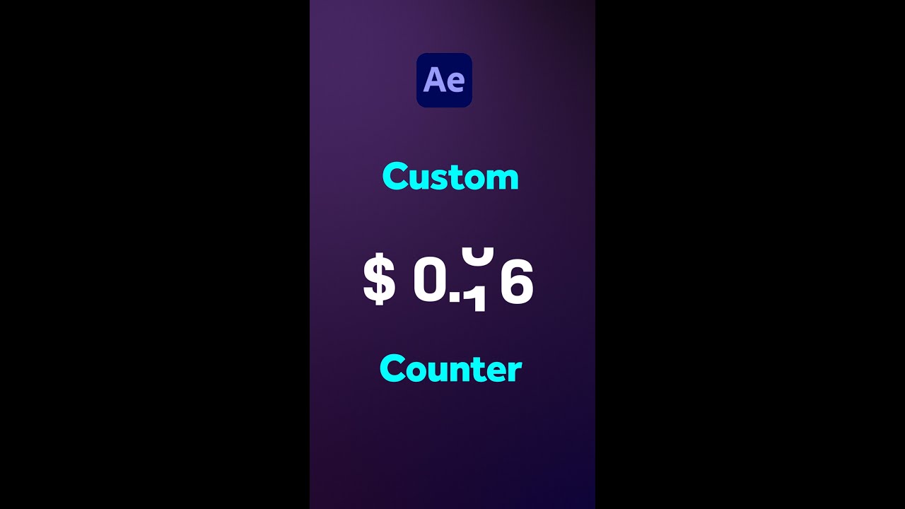 Custom Counter Animation | After Effects Tutorial