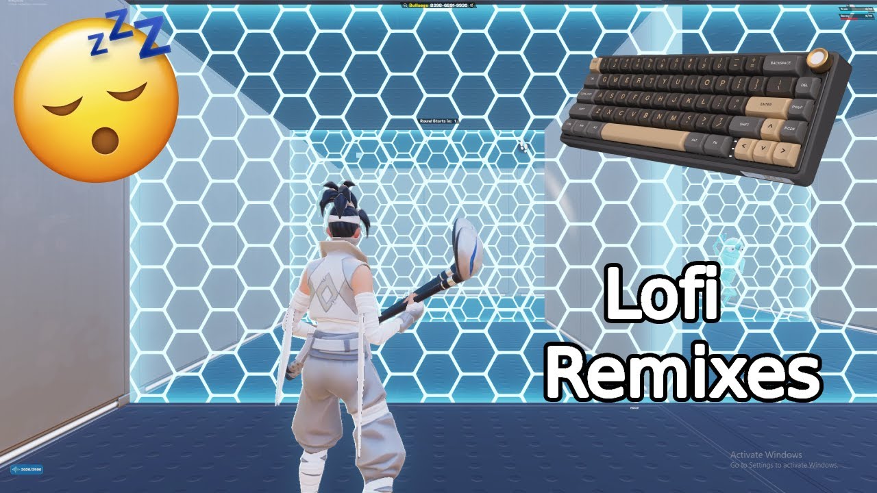 Rk Royal Kludge R65 ASMR | piece Control 1v1 sleep, relax, study 😴| Fortnite