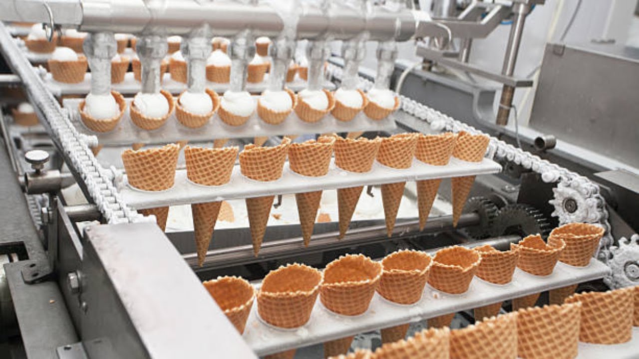 Visite de l'usine de crème glacée | Comment la crème glacée est fabriquée dans l'usine