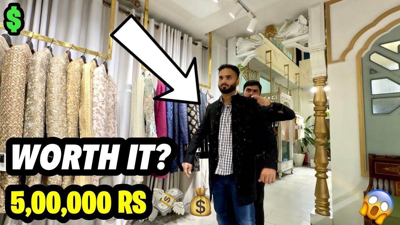 THIS SHERWANI 🔥 COSTS 5,00,000 RS 💸 YOU WON’T BELIEVE IT!😱