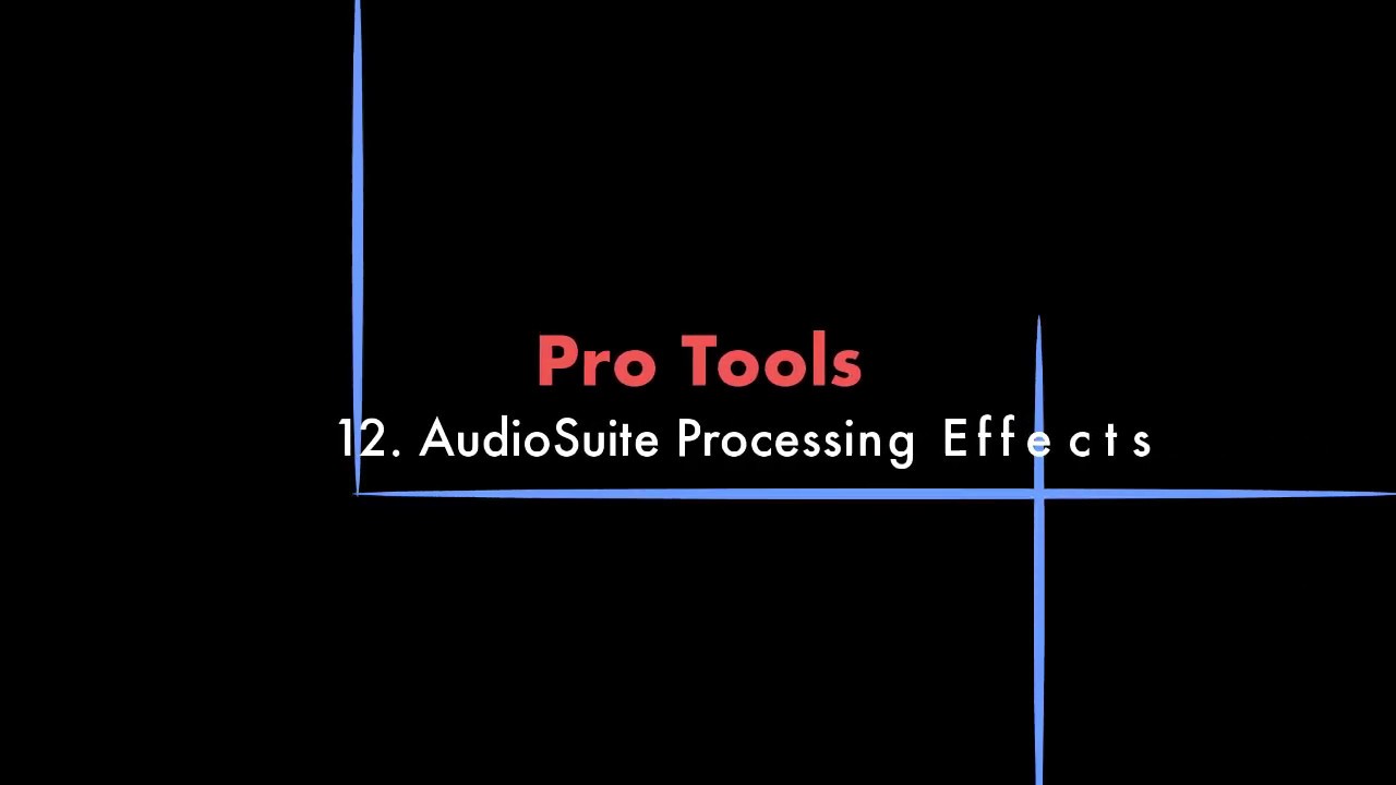 Pro Tools 12 - AudioSuite Processing FX