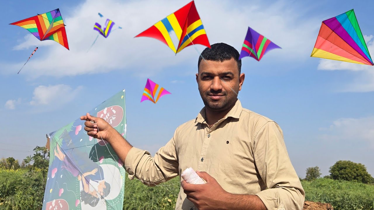 घर पर आज की पतंगबाजी 🪁🪁| Makar Sankranti ||Vlog19 |#patang #Ramkachhawahavlog #youtube #trending 