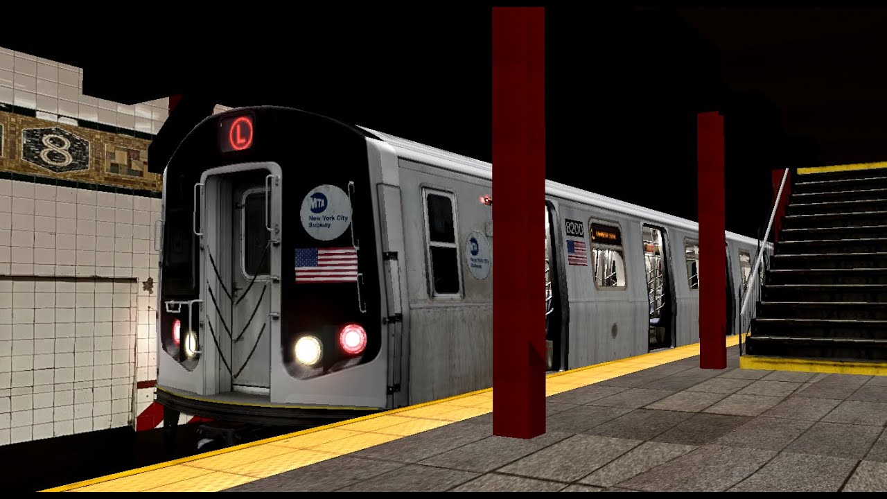 openbve: R143 { L } 8th ave to canarsie- rockaway pkwy