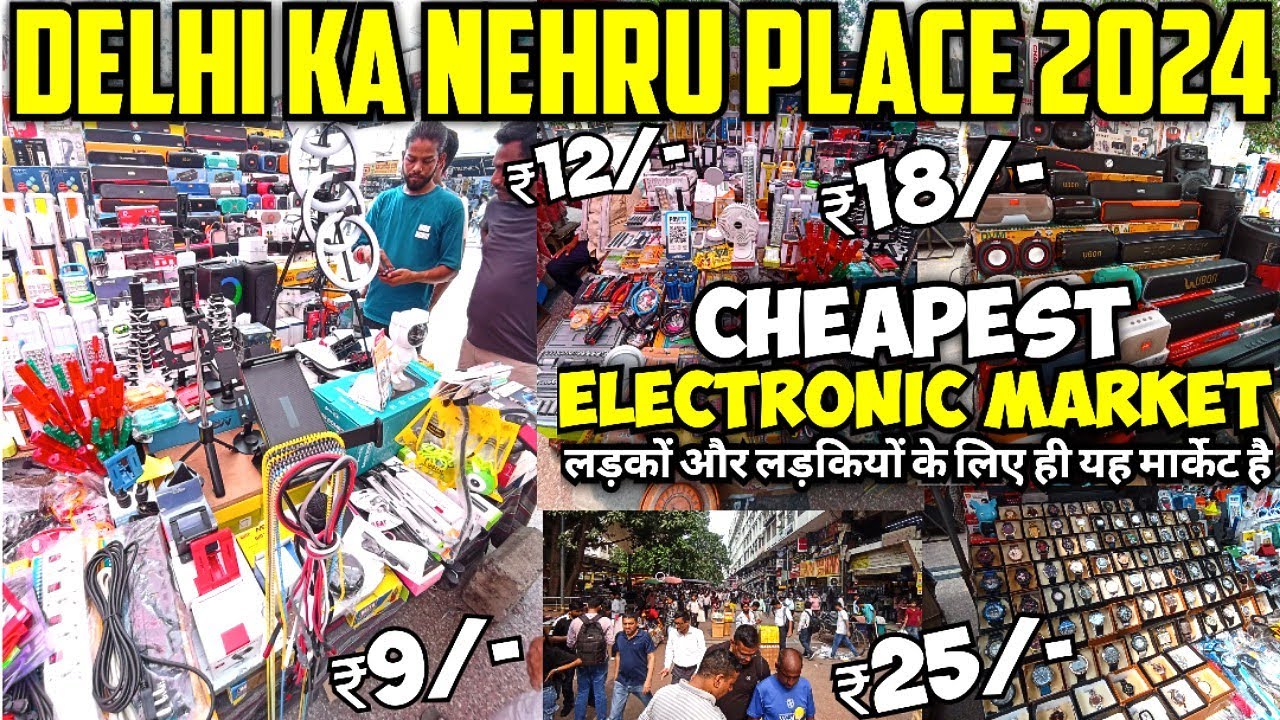 Delhi Ka Nehru Place Electronic Market 2024 ₹10 से शुरू😱🔥 | Cheapest Brand New Electronic Market