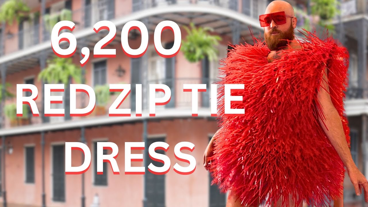 How to make a dress out of zip ties?