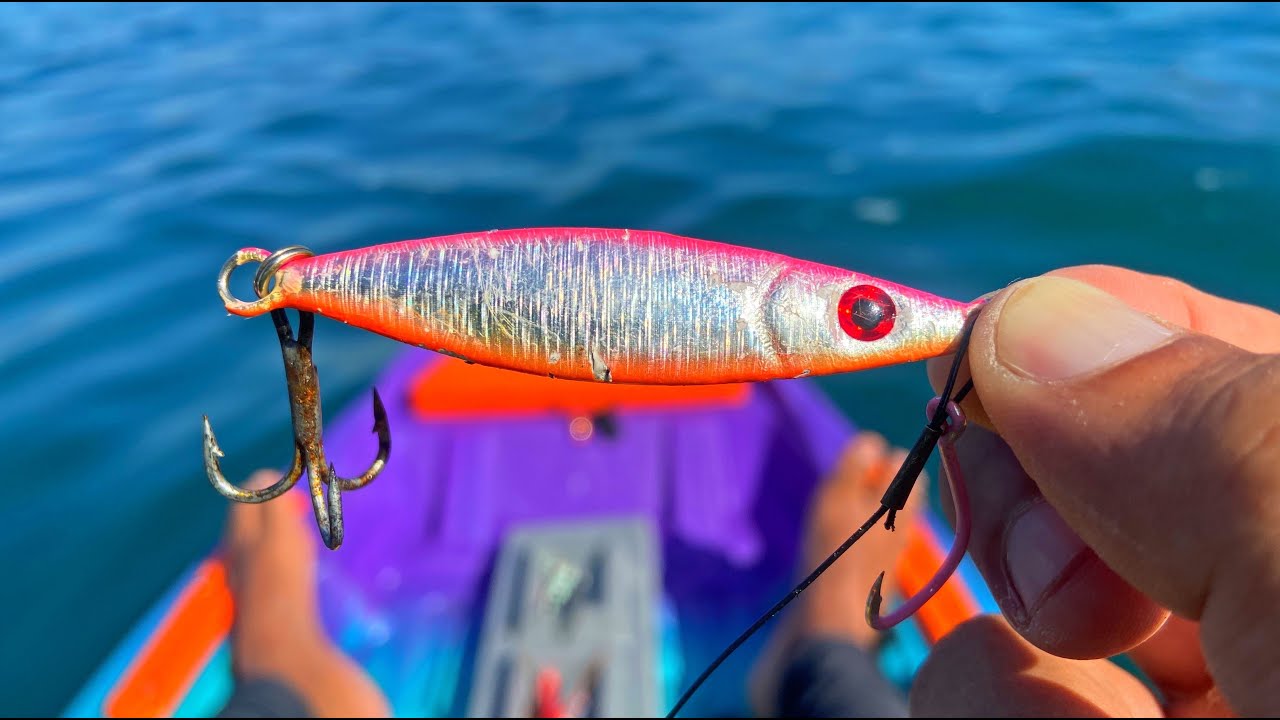 COLOQUEI CABO DE AÇO NA ISCA ARTIFICIAL! UMA APELAÇÃO! pescaria de peixe espada com isca artificial.