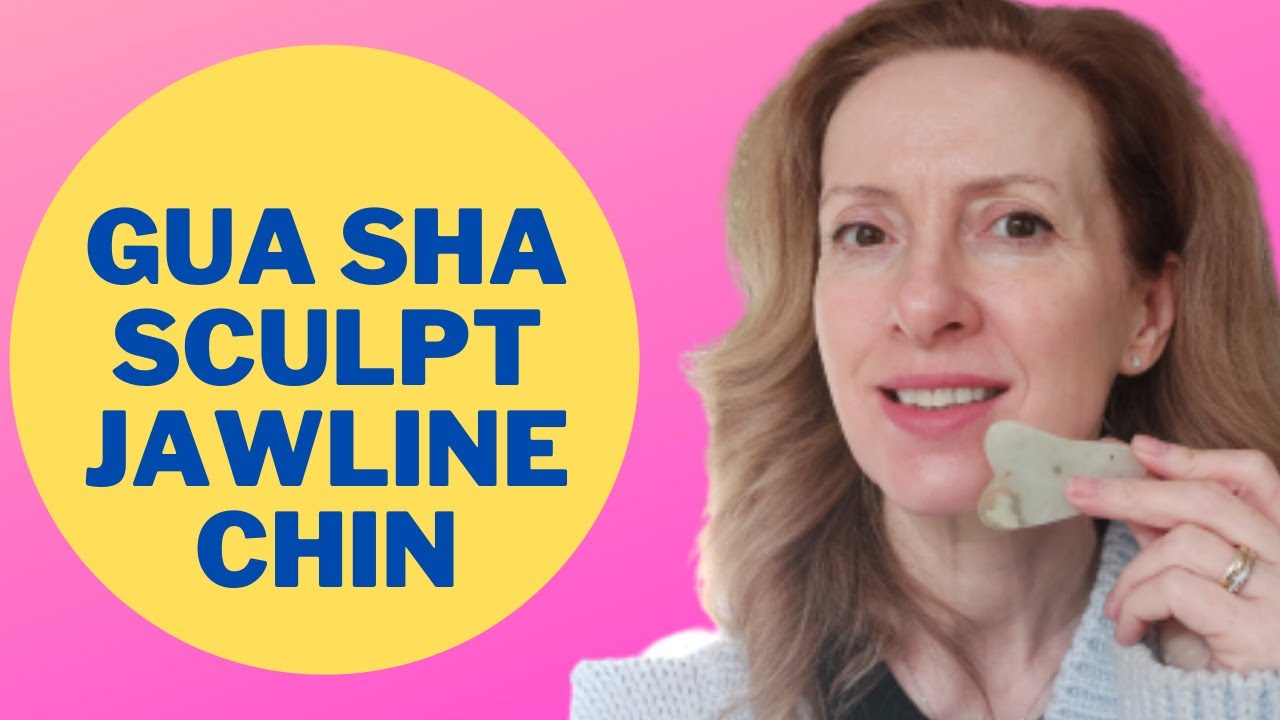 Gua Sha Facial Exercises for the Jawline Sculping and Double Chin