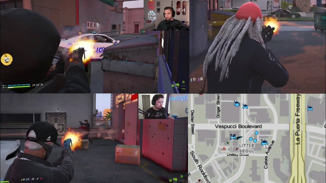 CG Wipe the PD in Little Seoul after they go Over Numbers Again (Multiple POVs) | Prodigy RP 2.6