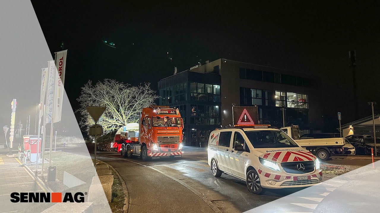 Ausnahmetransport Eiche, Gretzenbach - Kölliken