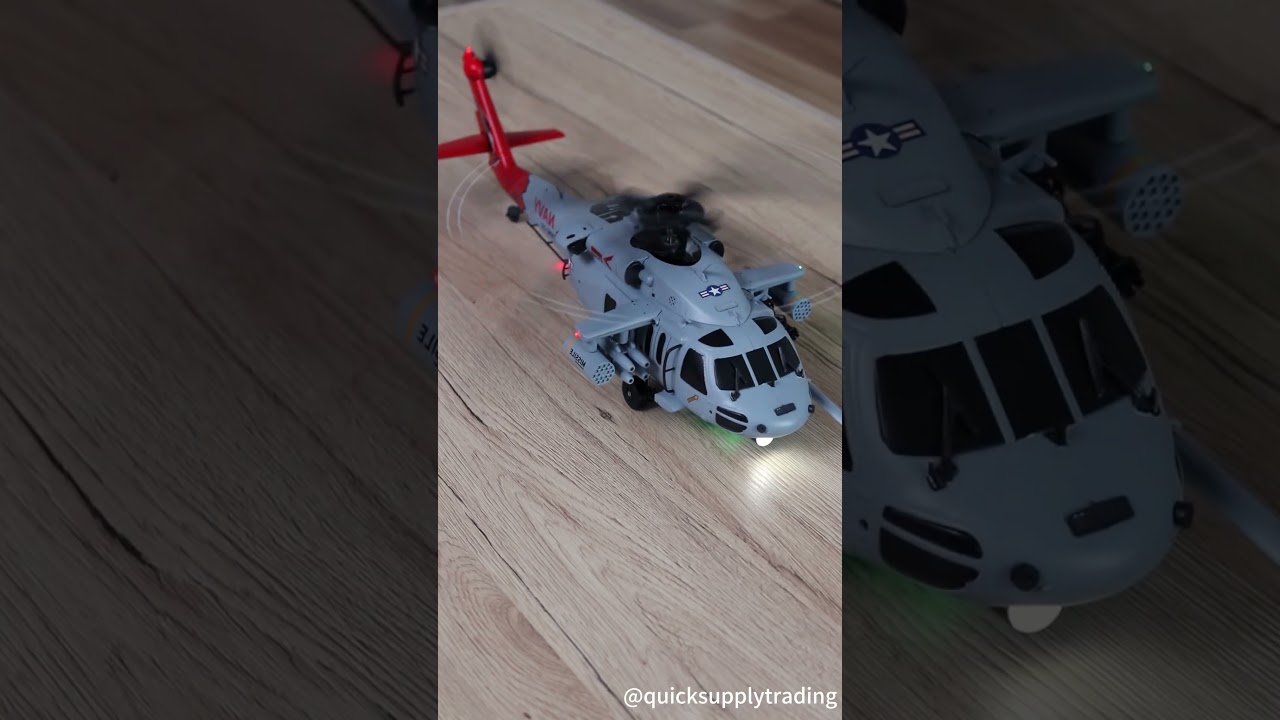 1:47 Scale Flybarless RC Helicopter With Camera