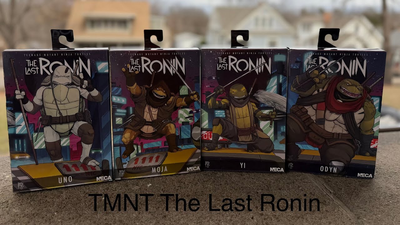 Teenage Mutant Ninja Turtles The Last Ronin II Re-Evolution, Uno, Yi, Mona, and Odyn  figures Review