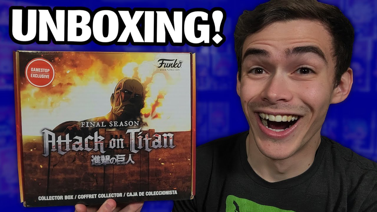 Opening The Attack On Titan Gamestop Funko Pop Mystery Box!