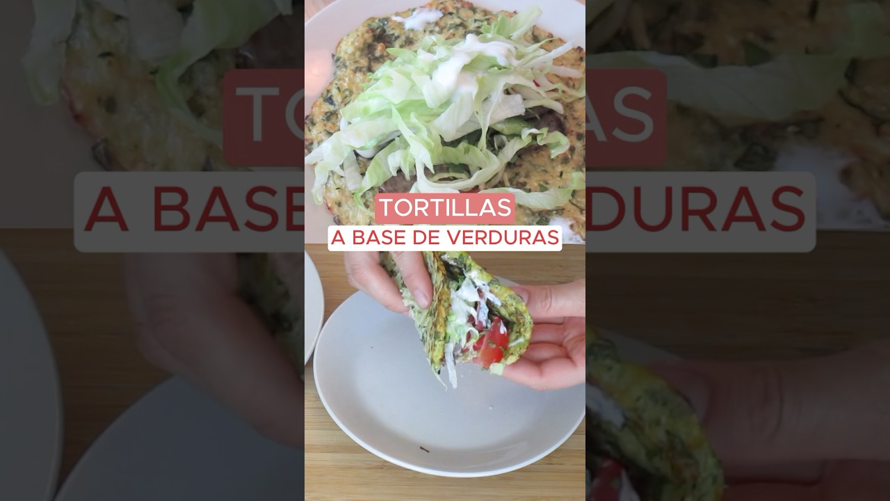 Tortilla SIN HARINAS a base de VERDURAS 🥒 🥦 #achiote18 #tortillassaludables #receta #cena
