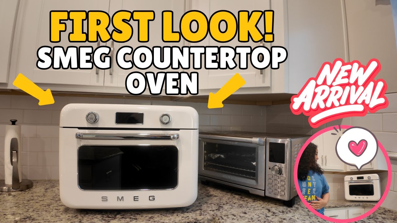 NEW SMEG COUNTERTOP OVEN - Unboxing, Setup, First Bake
