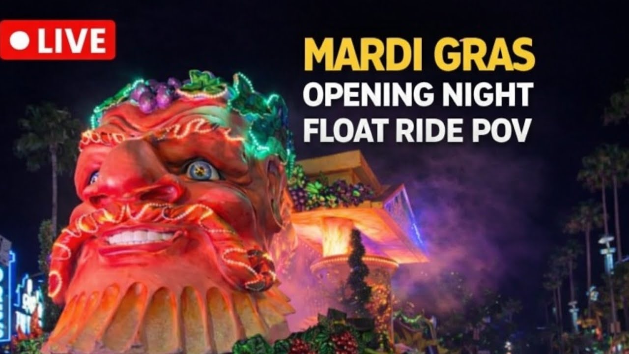 LIVE POV Mardi Gras Float Ride 🎭 | Universal Studios Florida Parade