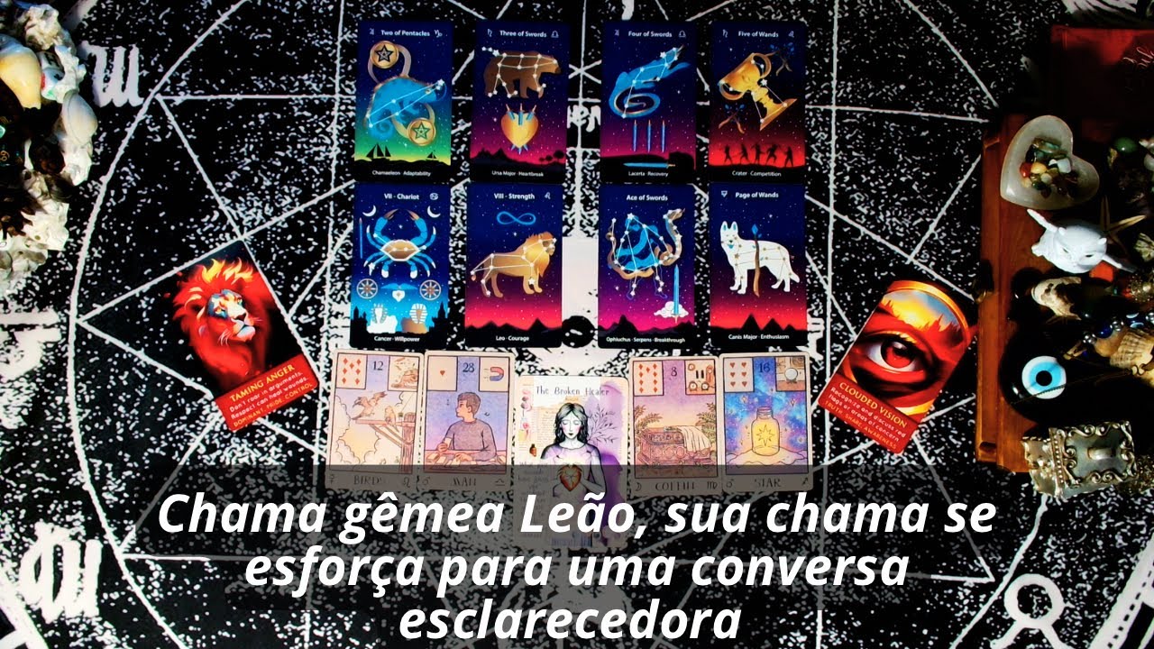 Chama gêmea Leão, sua chama se  esforça para uma conversa esclarecedora 
